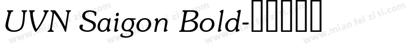 UVN Saigon Bold字体转换